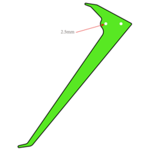 GT020210 Vertical Fin Set   Green