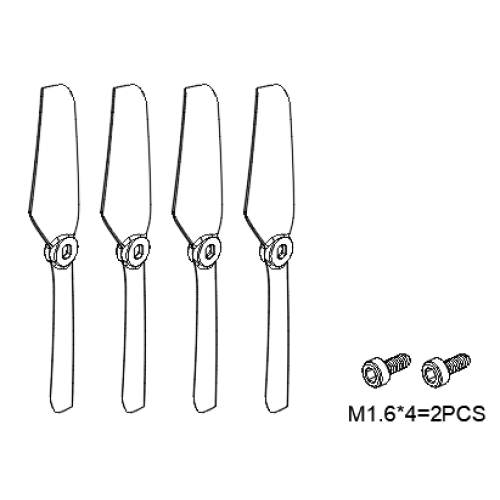 GT080032 Tail blade set S2 Max-Ultra